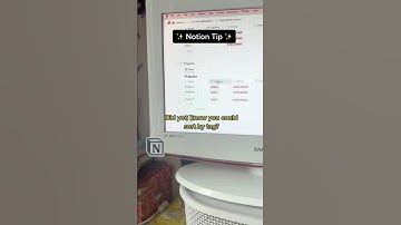 ✨How to sort by tag in Notion ✨ #notion #notiontutorial #techtok #studytok