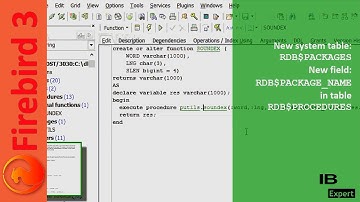 Introduction to Firebird 3.0 packages