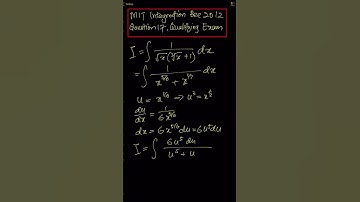 ∫1/(∛x√(x + 1)) dx. MIT Integration Bee 2012, Question 17, Qualifying Exam.