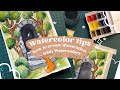 how to create illustrations with watercolor |watercolor tips for beginners