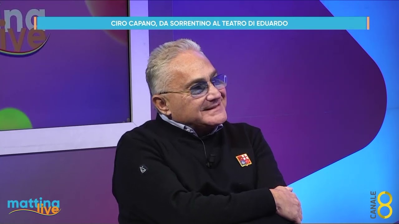 Ciro Capano, da Sorrentino al teatro di Eduardo- MattinaLive 11/12/2023