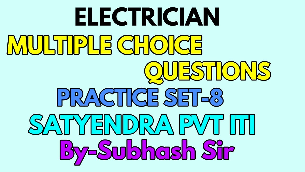 Exam. Practice Questions 2020 Electrician - YouTube