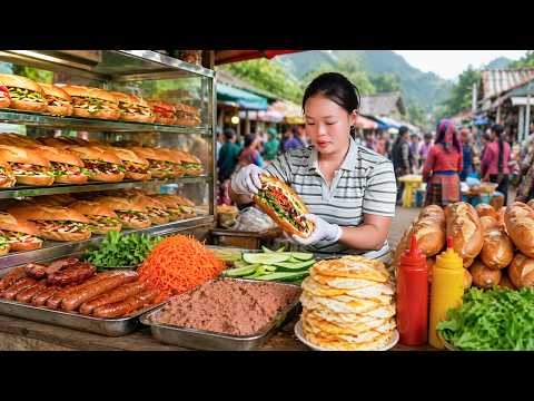 Creating New Recipe for Pate Bread "Vietnamese Banh Mi" with Fresh Mixed Ingredients | Simple Life