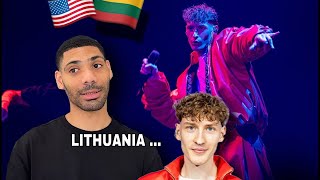 American Reacts to Silvester Belt - Luktelk | Lithuania Eurovision 2024 🇱🇹