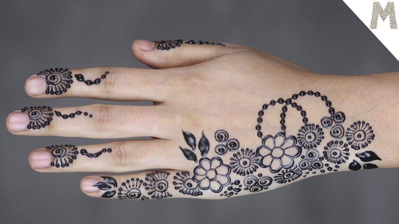 Back Hand One Side New Mehndi Design 2021 For Wedding 2021 Wedding 