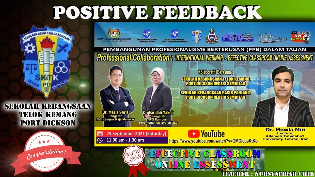 Congratulation Sk Telok Kemang On Top Of Participation In International Level Webinar Youtube