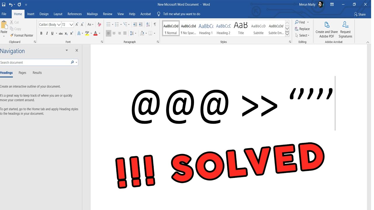 How to resolve the issue when you are unable to type symbol in