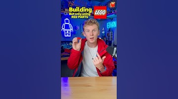 Building LEGO, but only using RED parts… #shorts