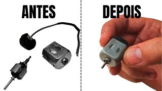 Como fazer RESTAURAÇÃO e manutenção do MOTORZINHO DC elétrico