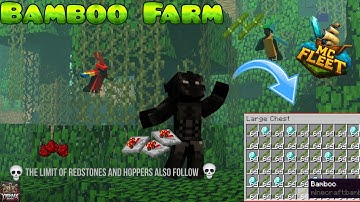 I Make A ultimate Bamboo Farm in MC Fleet