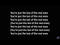 Fall Out Boy - The Last Of The Real Ones (Lyrics)