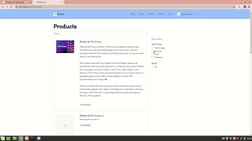 Product Filter/Item Filter field settings in ERPNext