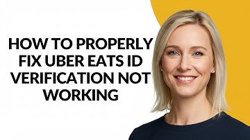 HOW TO PROPERLY FIX UBER EATS ID VERIFICATION NOT WORKING - Julia