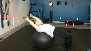 Pullovers with  Band on Stability Ball