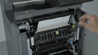 CX725 Series—Clearing paper jam in door A