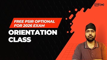 FREE PSIR Optional-2026 Orientation Session
