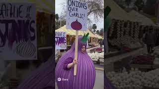 Onion Protestors at the Garlic Festival