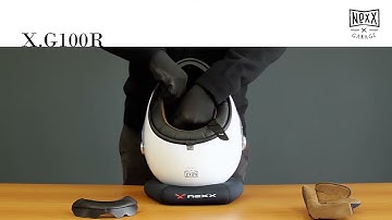 How to install the lining and cheek pads on the NEXX X.G100R helmet