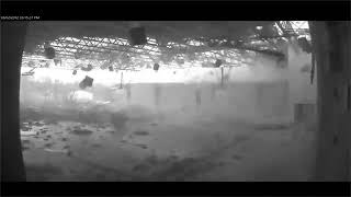 Tornado Destroying A School Gym In Seconds