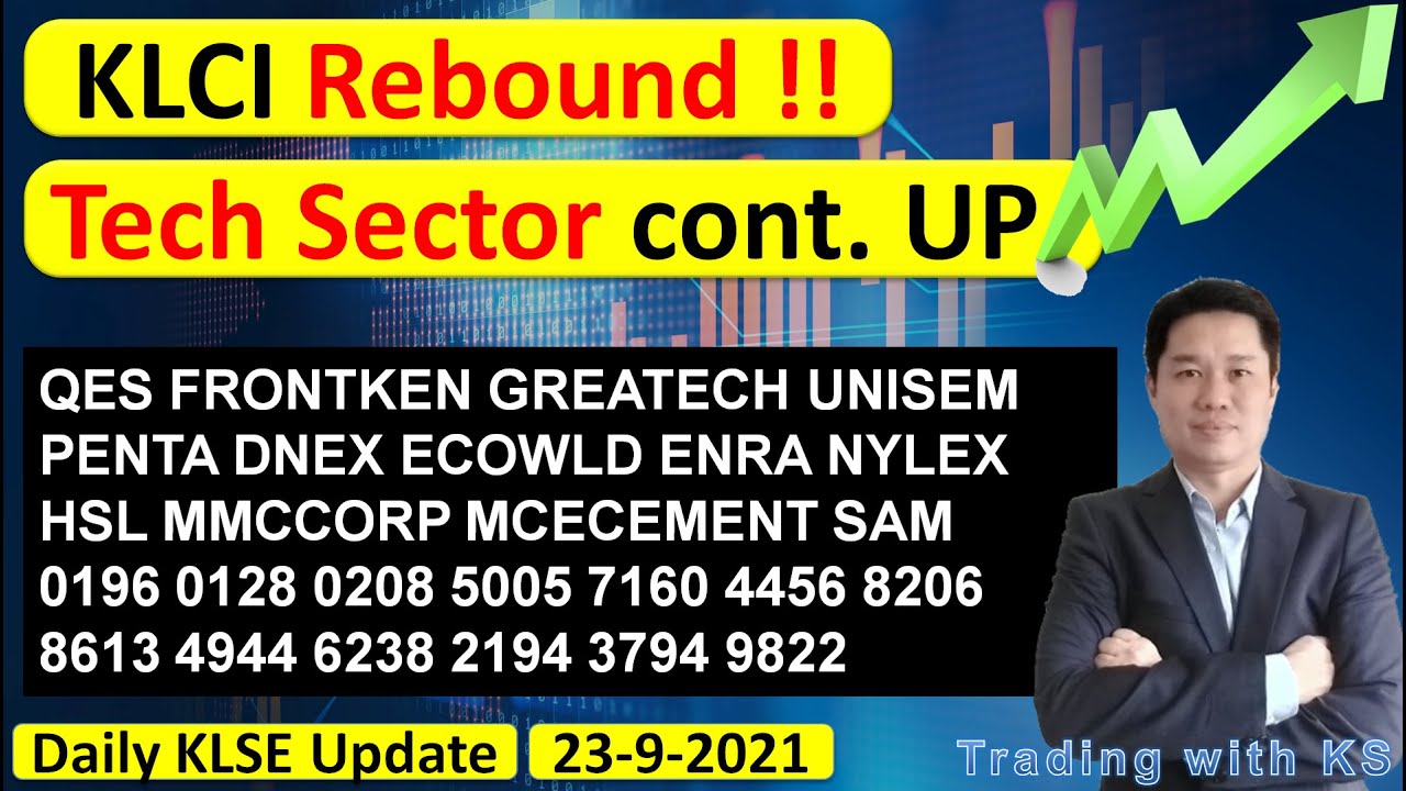 Daily KLSE BURSA Update 2392021 KLCI Rebound !! Tech Sector cont