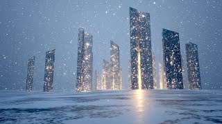 Frostborne Pillars | Winter Ambient Soundscape | Cinematic Sci-Fi Music for Sleep & Focus