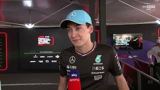 George Russell on Incidents - Post Race Interview - Japanese Grand Prix 2024 Media Pen #f1