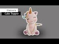 How to Make Fondant Unicorn Cake Topper