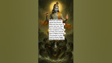 Stop Running From Your Fears 😱 | Face Them Like This Instead. #mahabharat #vasudev #krishna