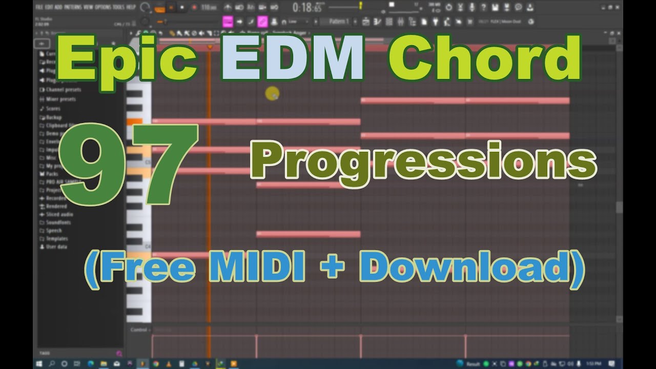 97. Epic EDM Chord Progressions  (Free MIDI + Download)