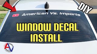 How to Install Window Decal on Your Car | Back Windshield DIY