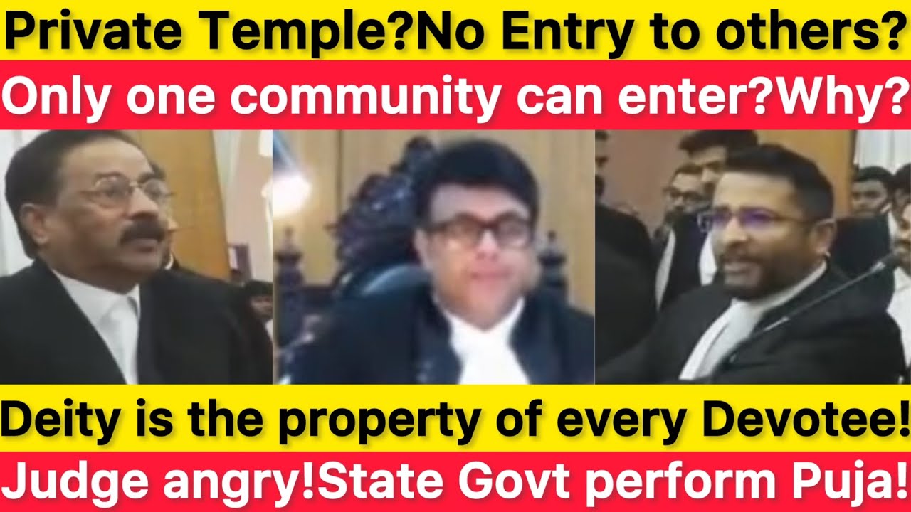 Only one community,Private Temple?Stop age old practices!Judge angry