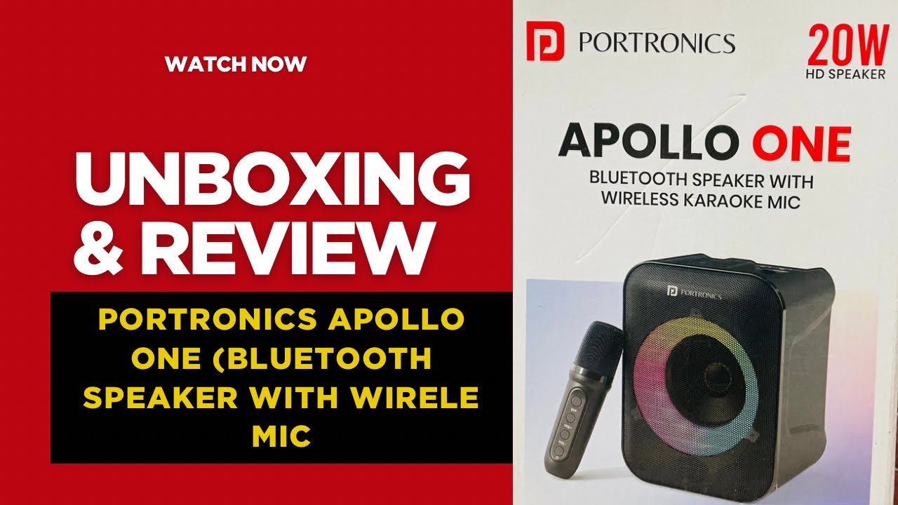 Portronics Apollo one 20W bluetooth speaker with Mic | product review | best karaoke speaker