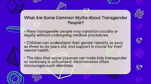 What Are Some Common Myths About Transgender People? - Gender Equality Network