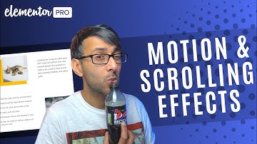Bewegings- en scrolleffecten toevoegen - Elementor WordPress-zelfstudie