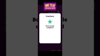 One Clue Crossword | Bonus Puzzle | 'Fractions' | Answer One Clue Crossword | Bonus Puzzle | 'Fractions' | Answer