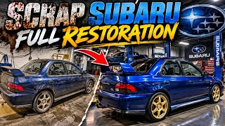 Rebuilding a wrecked Subaru impreza WRX ! Fully Restoration