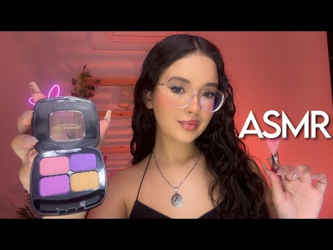 ASMR 🌟TE MAQUIANDO DELICADAMENTE ATÉ VOCÊ DORMIR! 🌙 | atenção pessoal, roleplay, sons de boca