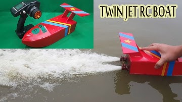 How to make a Twin Jet RC Boat Using Turbo Jet Motor