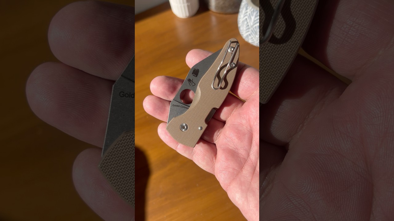 Spyderco MicroJimbo BBB, Brown G-10 CPM 15V 