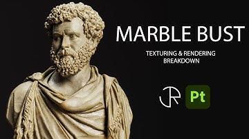 Substance 3d painter Tutorial | Marble Bust Texturing & Rendering
