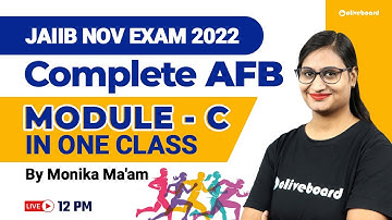 JAIIB AFB November 2022 | Complete JAIIB AFB Module C in One Class | Marathon Session | Monika Ma