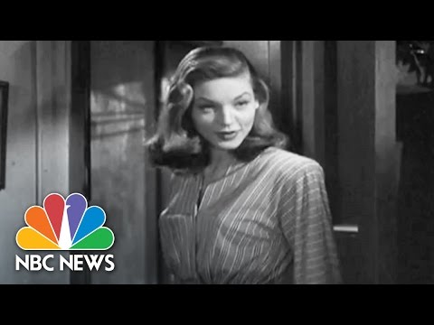 Icon Lauren Bacall Dies At 89 Nbc News Youtube