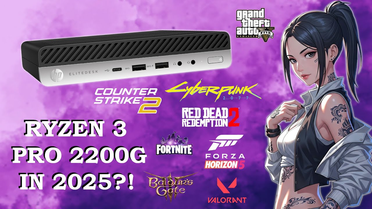 GAMING on an RYZEN 3 PRO 2200G in 2025?! [ HP Elitedesk 705 G5 