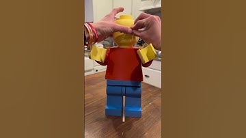 This 10:1 scale 3D printed minifigure is turning out amazing! Check it out! #3dprinting #lego
