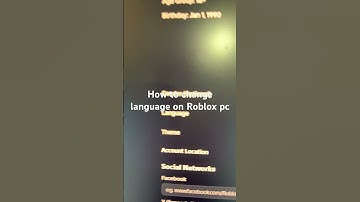 How to change language on Roblox pc