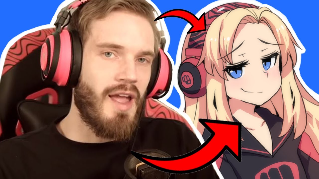 ⁣Turning Pewdiepie Into Anime Girl! (+ His reaction!)