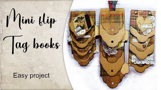 Mini flip tag books