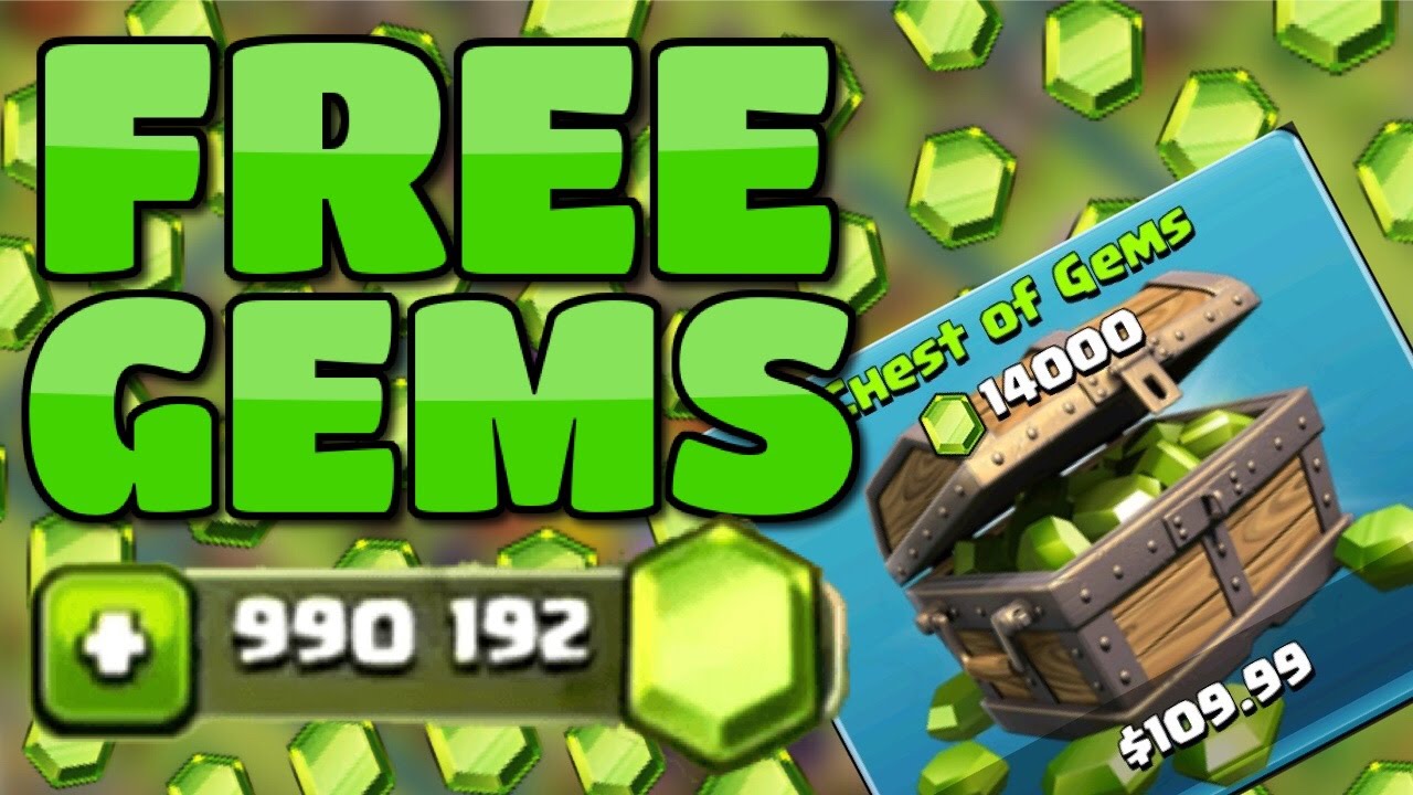 CLASH OF CLANS FREE GEMS! FASTEST WAY ON EARTH