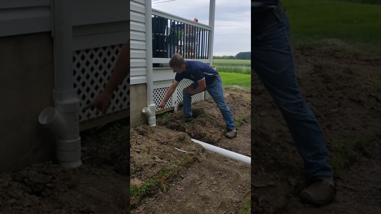 Keep your crawlspace dry by extending your gutter downspouts