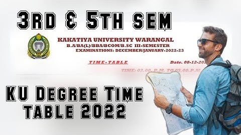 KU Exams Time Table || Real or Fake || 3rd & 5th sem Exams  Time Table || Mari 1st sem Exams???